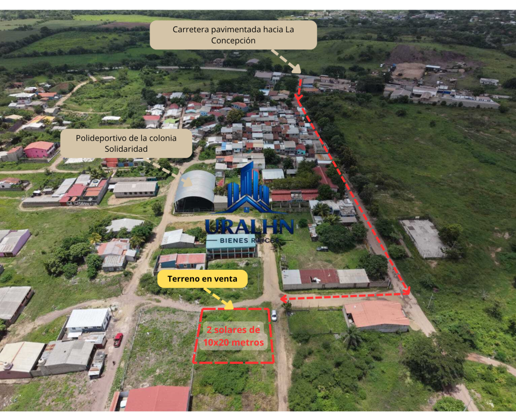 2 Solares en Colonia Solidaridad Juticalpa Olancho